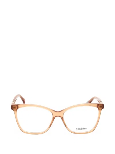 Max Mara Eyewear Rectangular-frame Glasses In Pink