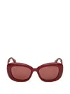 Max Mara Eyewear Rectangular-shape Sunglasses In Red