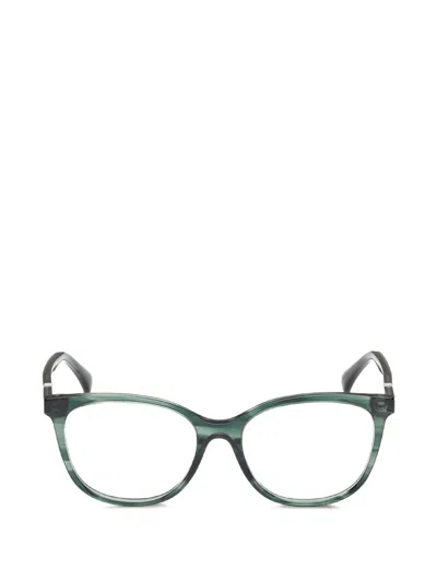 Max Mara Eyewear Round-frame Glasses In Green