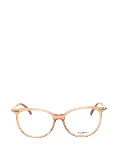 Max Mara Eyewear Round-frame Glasses In Neutrals