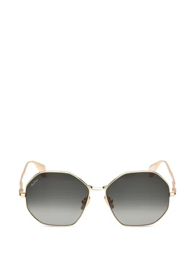 Max Mara Eyewear Round-shape Sunglasses In Gold