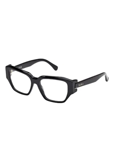Max Mara Eyewear Square-frame Glasses In Black
