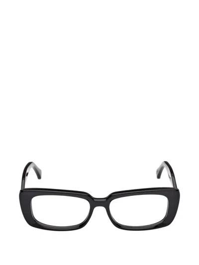 Max Mara Eyewear Square Frame Glasses In Black