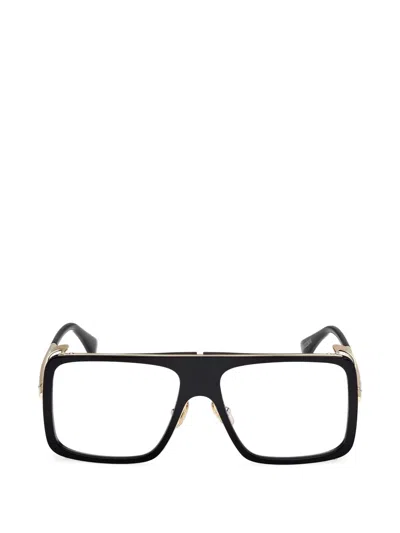 Max Mara Eyewear Square Frame Glasses In Black