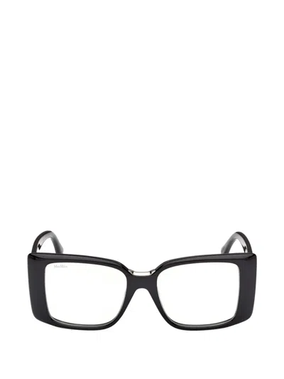 Max Mara Eyewear Square-frame Glasses In Black