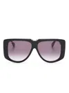 Max Mara Eyewear Square-frame Sunglasses In Black