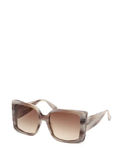 Max Mara Eyewear Square-frame Sunglasses In Brown