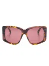 Max Mara Eyewear Square-frame Sunglasses In Brown