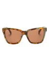 Max Mara Eyewear Square-frame Sunglasses In Brown