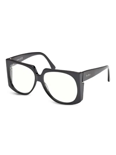 Max Mara Eyewear Square-framed Glasses In Black