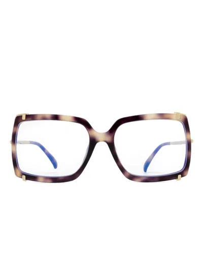 Max Mara Eyewear Brille Mit Eckigem Gestell In Brown