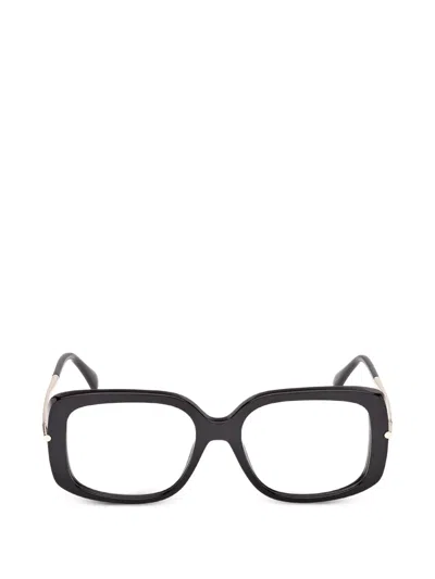 Max Mara Eyewear Square-frame Glasses In Black