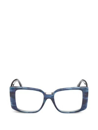 Max Mara Eyewear Square-frame Glasses In Blue