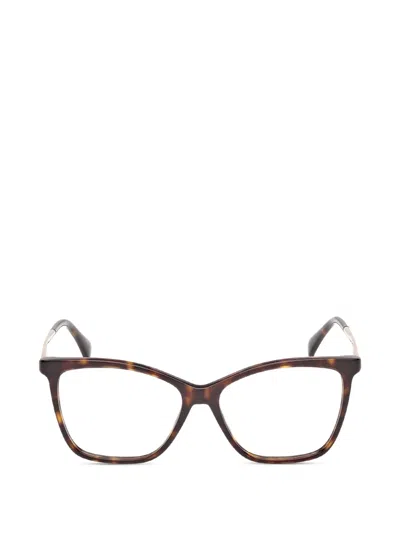 Max Mara Eyewear Square-frame Glasses In Brown
