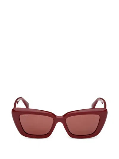 Max Mara Eyewear Square-frame Sunglasses In Red