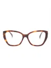Max Mara Eyewear Tortoiseshell Cat-eye-frame Sunglasses In Brown