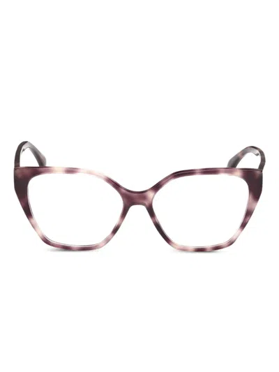 Max Mara Eyewear Tortoiseshell Frames In Purple