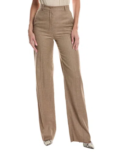 Max Mara Eziana Long Trouser In Brown