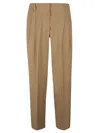 Max Mara Pleated Trousers In Denim Blue