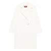 Max Mara Double-breasted Coat In White