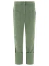 Max Mara Green Denim Facella Jeans In Green