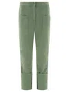 Max Mara Green Denim Facella Jeans In Green