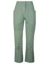 Max Mara Green Denim Facella Jeans In Green