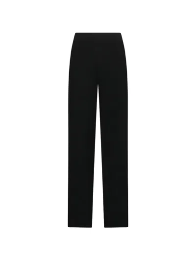 Max Mara Faenza High-waisted Trousers In Black