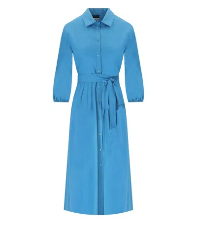 Max Mara Faenza Light Blue Shirt Dress