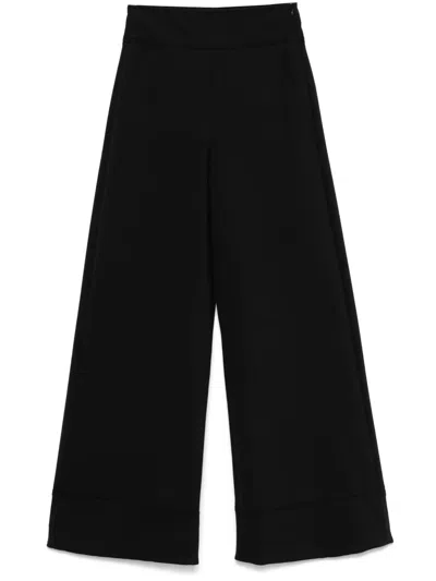 Max Mara Fagiani Palazzo Pants In Black