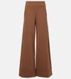 Max Mara Fagiani Wide-leg Pants In Brown