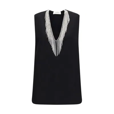 Max Mara Faglia Tank Top In Black