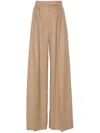 Max Mara Verbano Slim-fit Tailored Pants In Braun