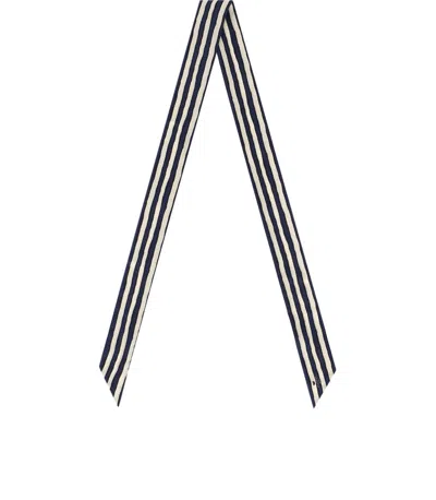 Max Mara Faida Striped Tie In Multi