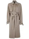 Max Mara Falcone Double Breasted Trench In White