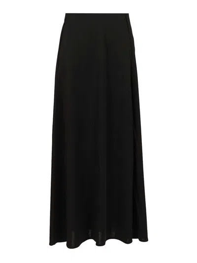 Max Mara Long Skirt In Black
