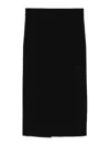 Max Mara Women's Charme Jersey Skirt Black | Size 44 | 2511771012600005 In Black