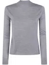 Max Mara Maglione Falesia In Seta Grigia Donna In Gray