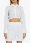Max Mara Falster Cropped Shirt In White