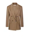 MAX MARA FALSTER DOUBLE-BREASTED LONG-SLEEVED JACKET