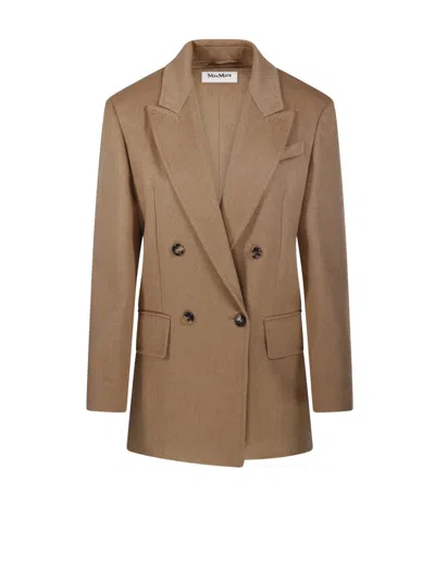 MAX MARA FALSTER DOUBLE-BREASTED LONG-SLEEVED JACKET