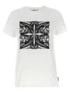 Max Mara Farad Printed Cotton Jersey T-shirt In White/black