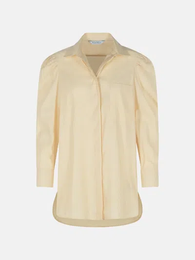 Max Mara 'faraday' Cream Cotton Shirt