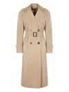 Max Mara Farnese Suede Double-breasted Trench Coat