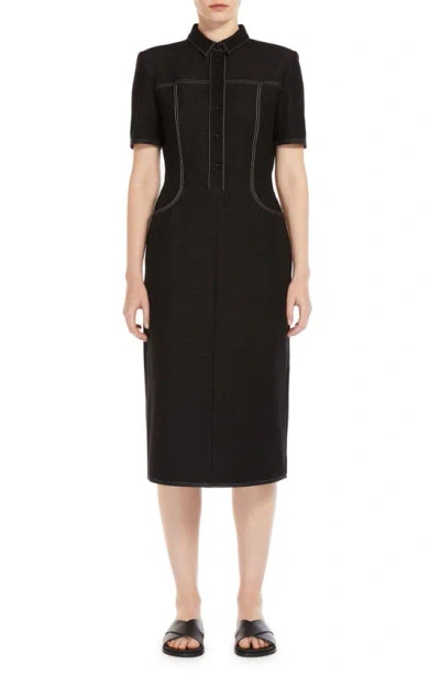 MAX MARA FARO JERSEY SHIRTDRESS