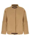 Max Mara Fascia Puffer Jackets Beige In Brown