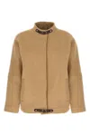 Max Mara Fascia Puffer Jackets Beige In Sand