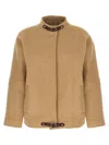 Max Mara Fascia Puffer Jackets Beige In Brown