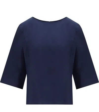 Max Mara Fastoso Blue Blouse