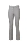 Max Mara Light Gray Cotton And Viscose Fairy Pants In Gray